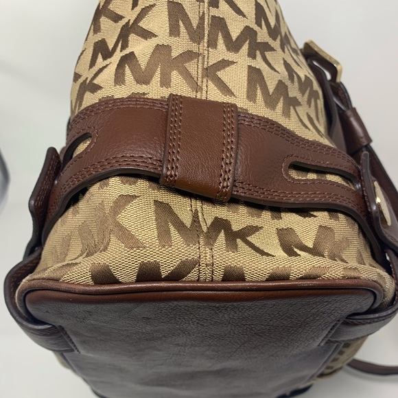 MK Michael Kors Canvas Leather Tote Bag (1 OF 2) - Picture 9 of 16